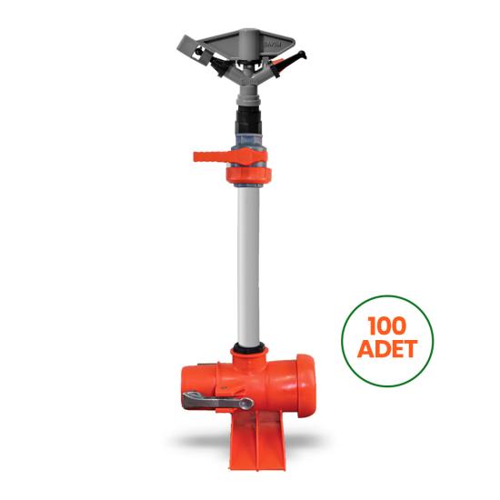 ABOT TAKIMI 75 MM - GRİ SPRİNK - 100 Adet
